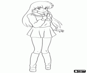 300x250 Inuyasha Coloring Pages Printable Games