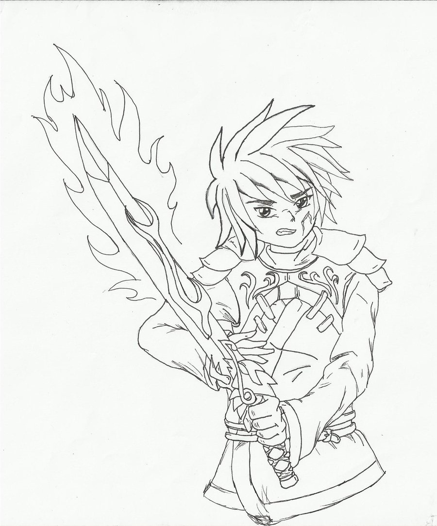 900x1084 Kai Ninja Of Fiiire Outline By Hollowrain1