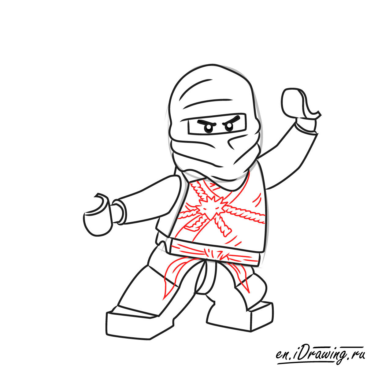 Kai Ninjago Drawing at GetDrawings | Free download