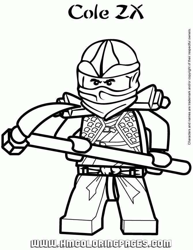 670x867 Ninjago Coloring Pages Kai