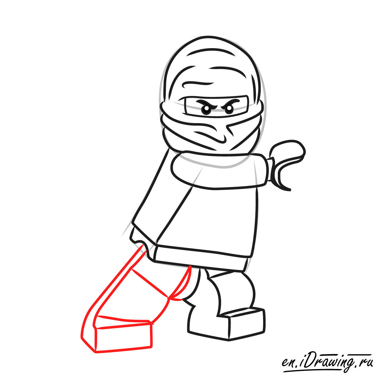 1200x1200 How To Draw Kai Ninjago