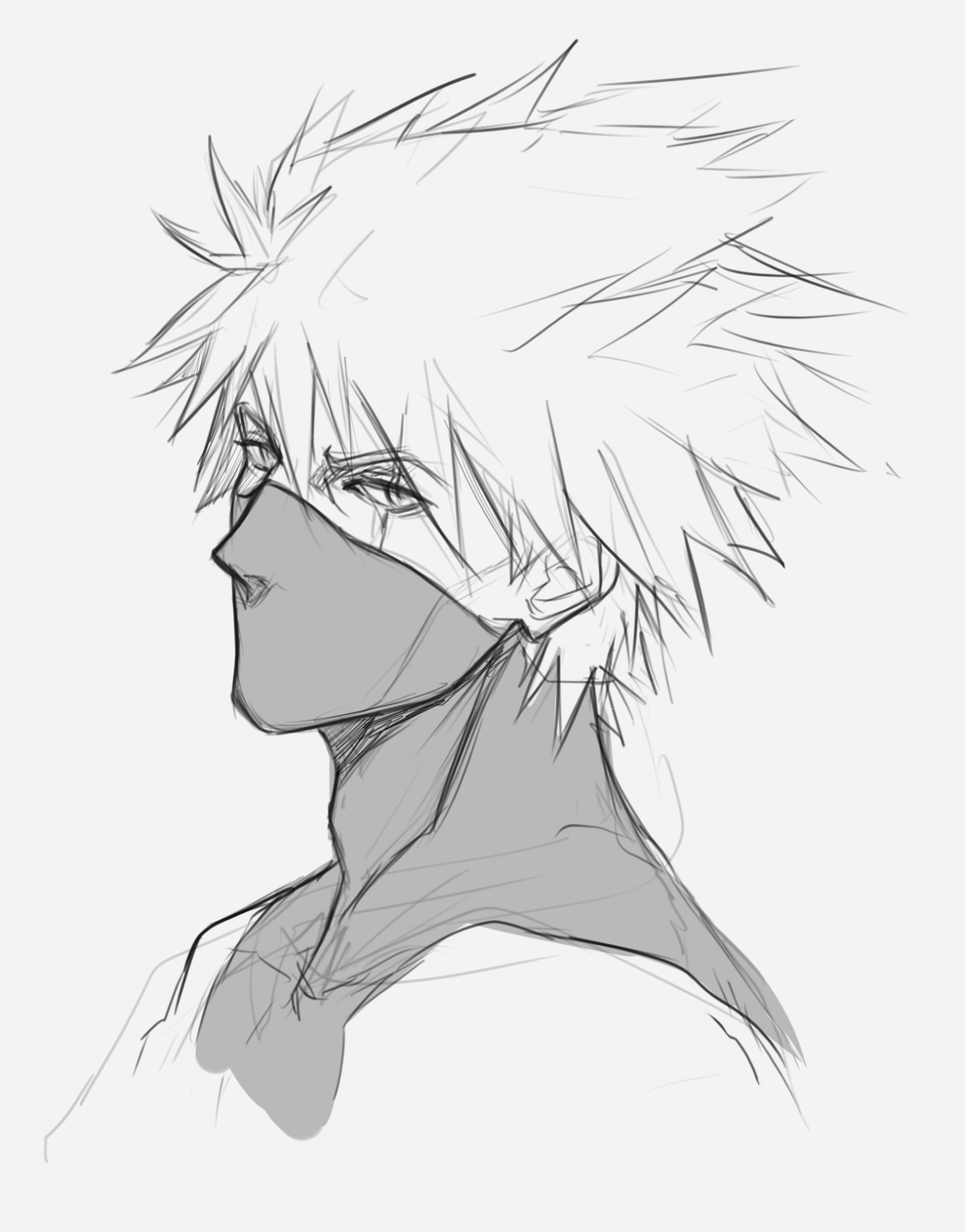 The best free Kakashi drawing images. Download from 275 free drawings ...