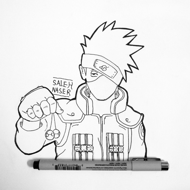 612x612 Draw Kakashi On Instagram