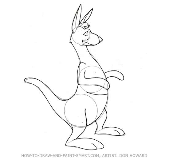 550x520 How To Draw A Kangaroo