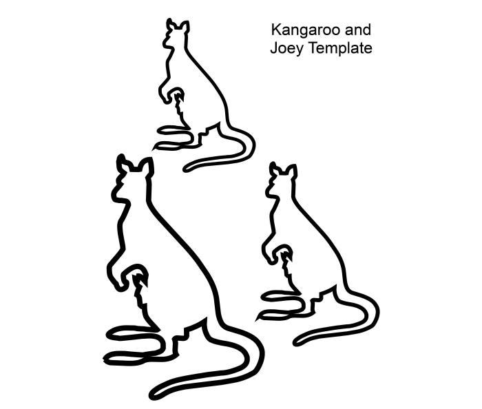 700x594 Australian Animal Template