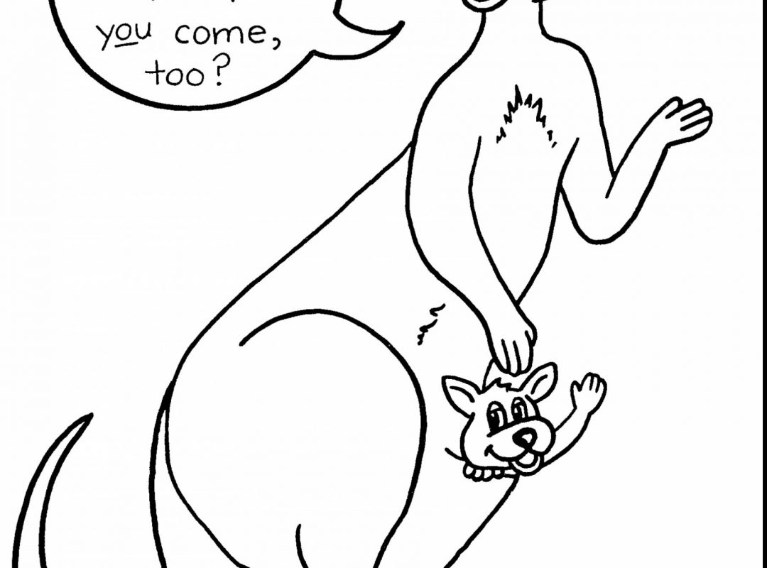 1080x800 K Is For Kangaroo Coloring Page Free Printable Animals Pages Kirby