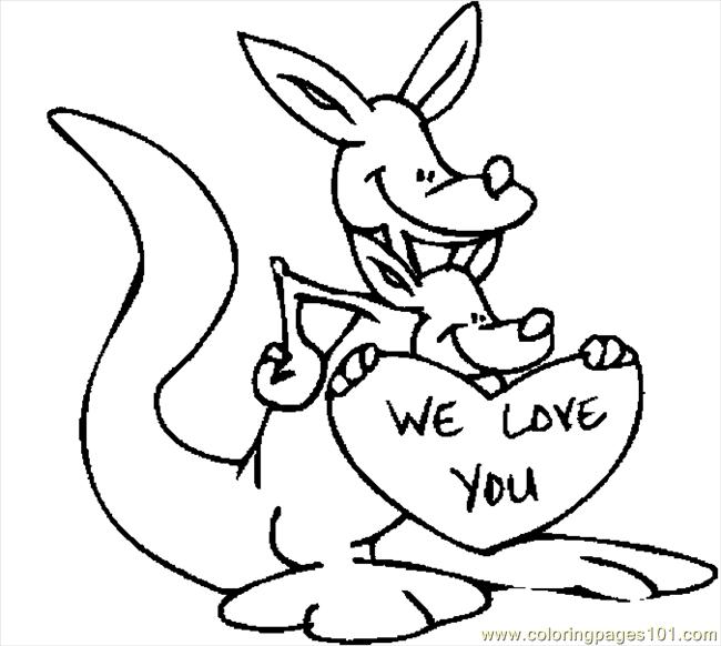 650x582 Coloring Pages Kangaroo Kids Activities
