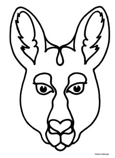 236x324 Kangaroo Face Clipart