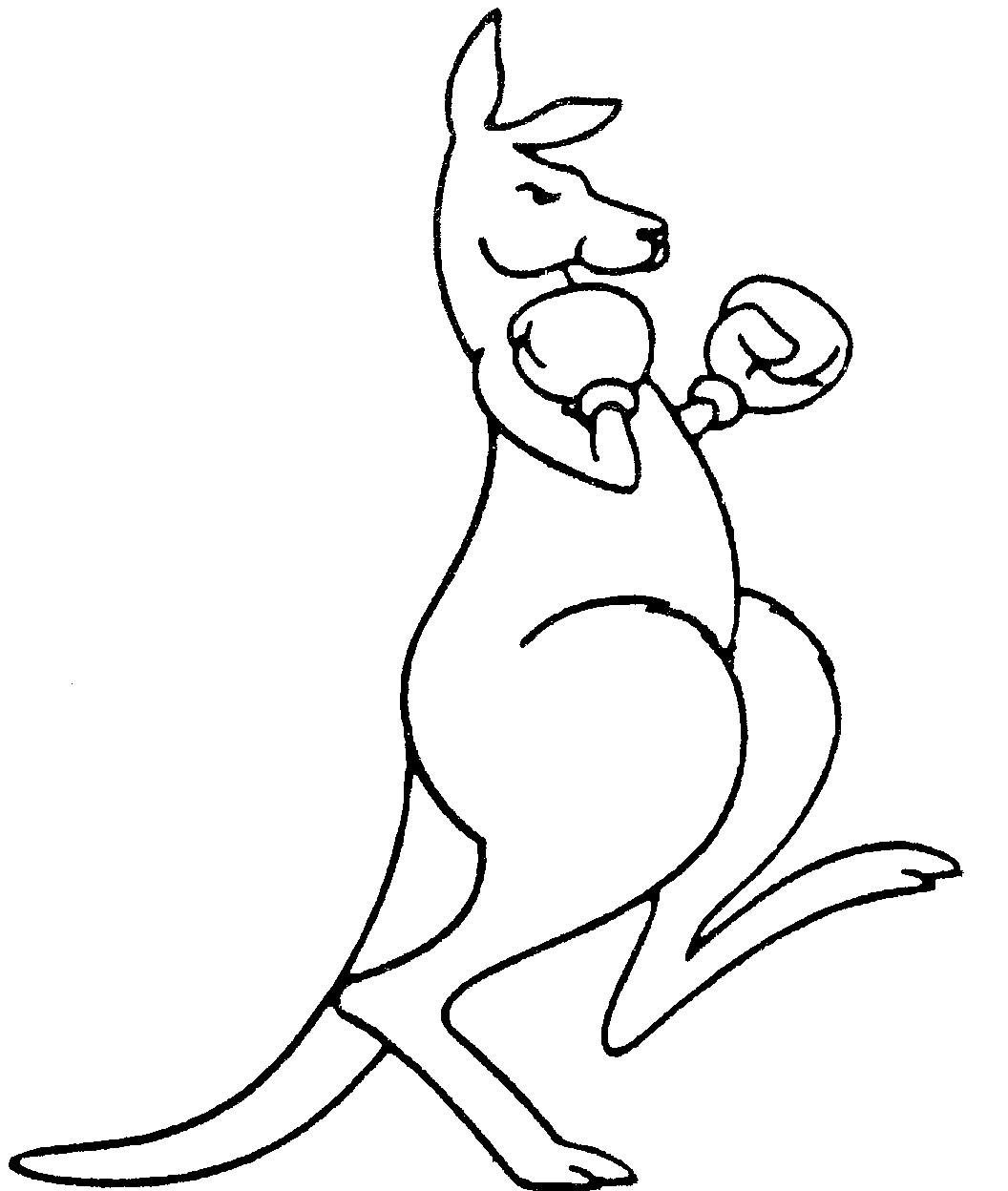 1056x1248 Nice Kangaroo Coloring Page 51