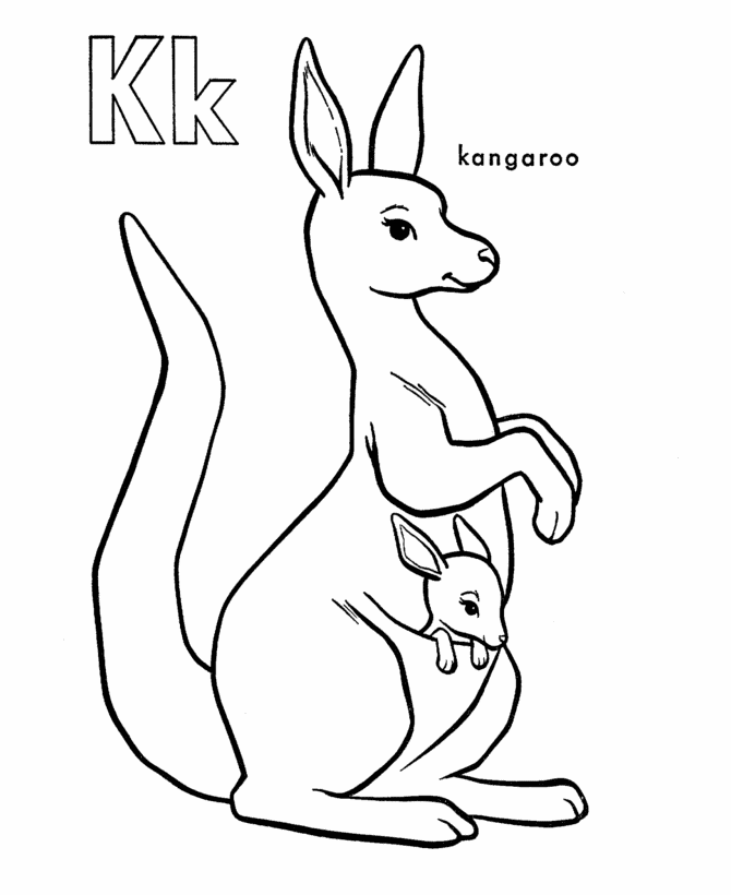 670x820 Top 72 Kangaroo Coloring Pages