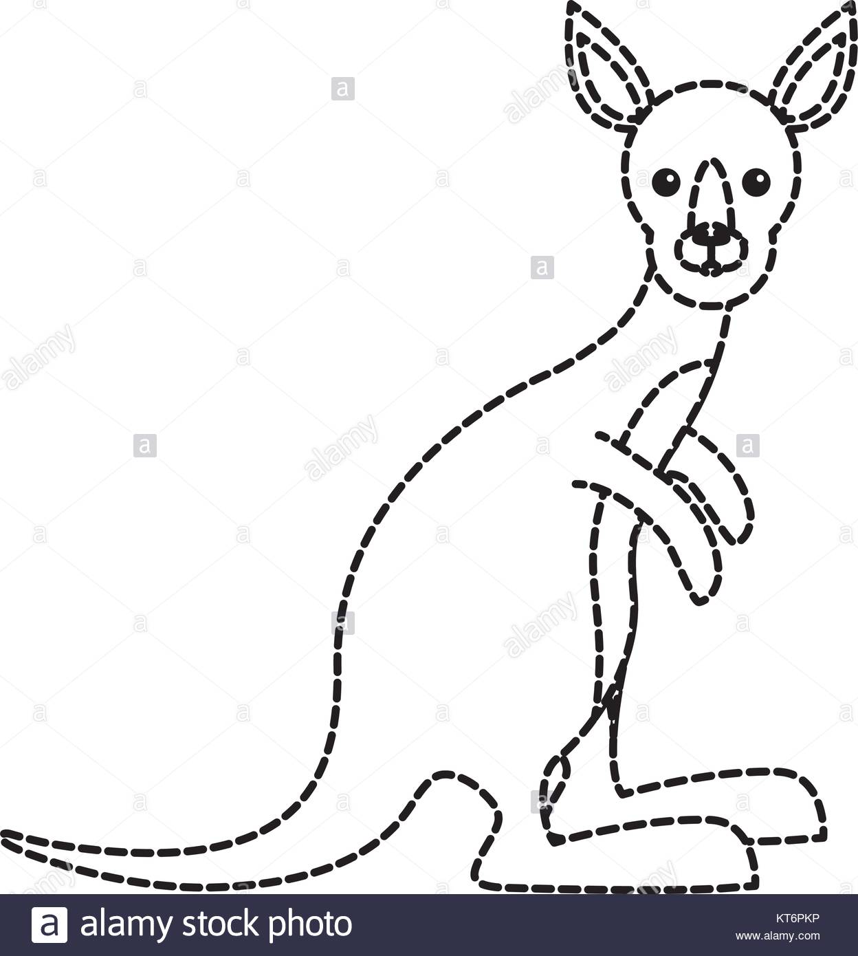 1248x1390 White Kangaroo Silhouette Stock Photos Amp White Kangaroo Silhouette
