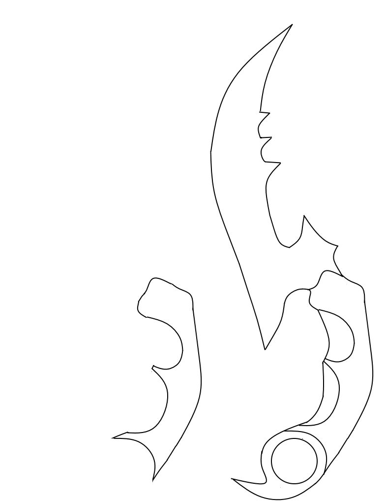 Karambit Drawing at GetDrawings | Free download