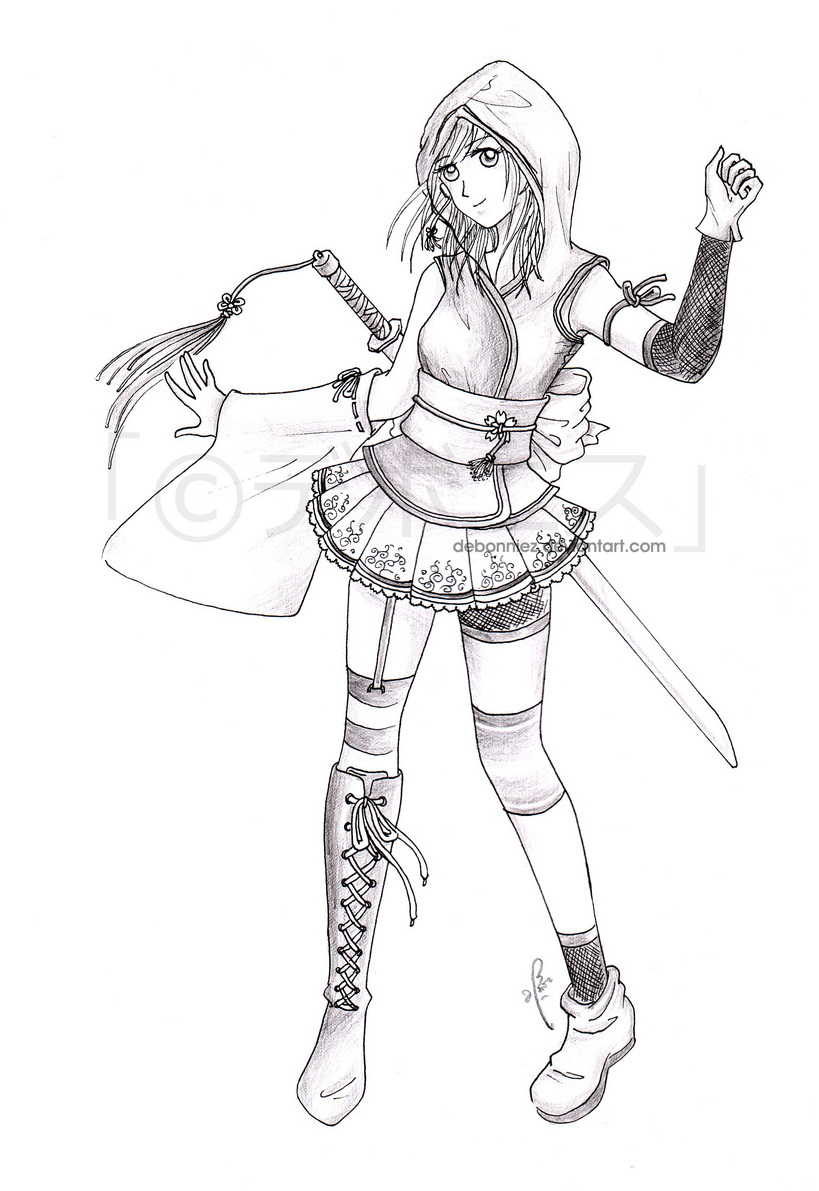 819x1191 Katana Akage By Debonniez