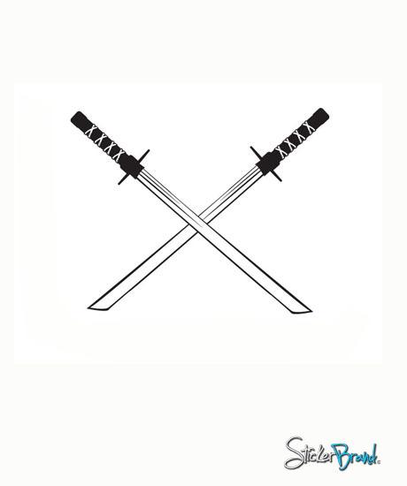 460x550 Vinyl Wall Decal Sticker Samurai Katana Sword