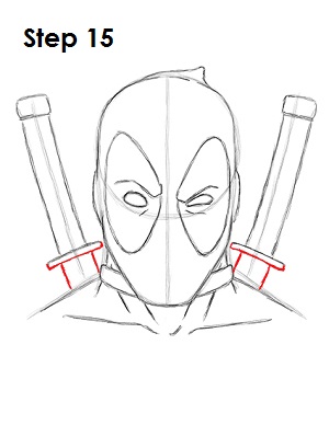 300x388 How To Draw Deadpool