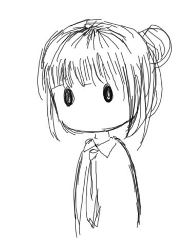 366x482 Anime, Art, Cute, Girl, Kawaii, Manga, Sketch Dessin