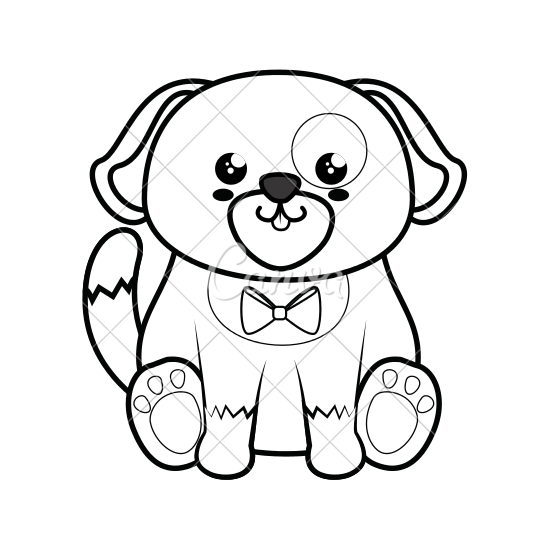 550x550 Dog Kawaii Cartoon