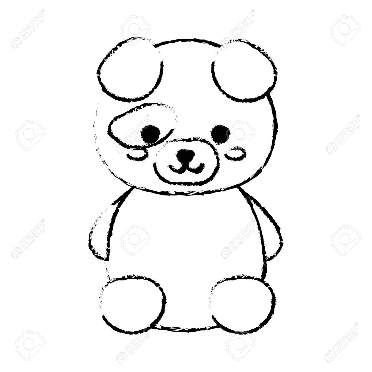 1300x1300 Kawaii Dog Animal Icon Over White Background. Vector Illustration