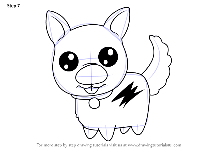 846x600 Step By Step How To Draw Kawaii Bolt The Dog