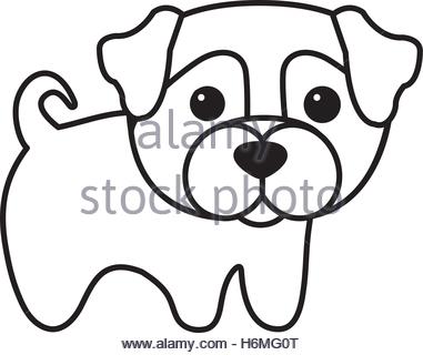 381x320 Cute Dog Kawaii Style Vector Illustration Design Stock Vector Art