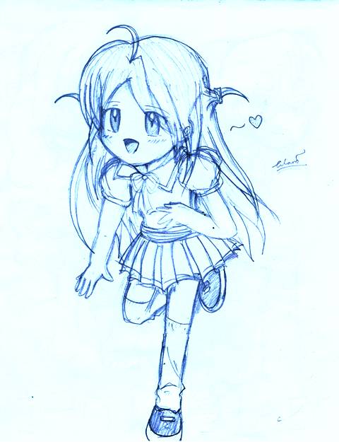 480x625 Kawaii Girl Running By Lawl24