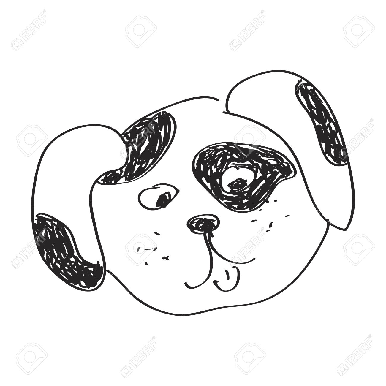 1300x1300 Drawn Puppy Simple