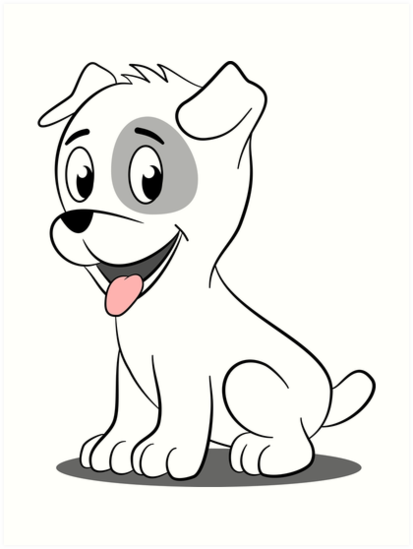 413x549 Kawaii Puppy Art Prints By Massimomarrazzo Redbubble