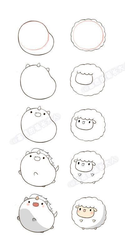 400x800 Kawaii Unicorn And Lamb