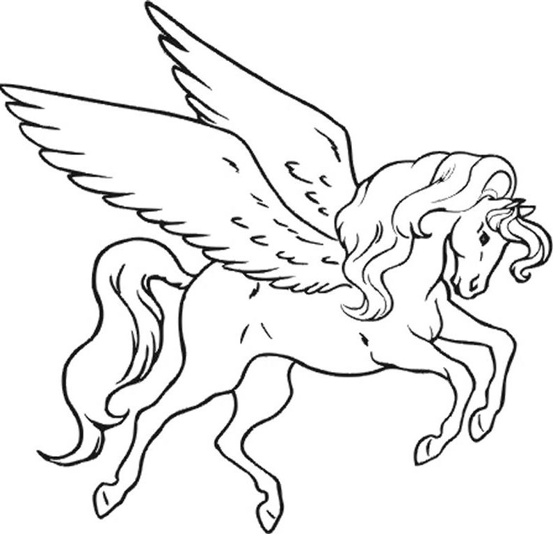 795x768 Unicorn Coloring Pictures Printable Unicorn Coloring Pages