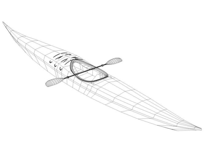 667x500 Guillemot Kayak 3d Model Cgtrader