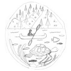 236x236 Kayak Paddle Graphic