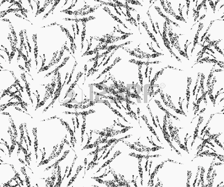 450x377 Kelp Seaweed Black On Black Texture.hand Drawn With Ink Seamless