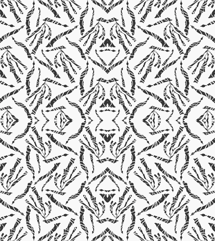 716x800 Kelp Forest Black And White Wallpaper