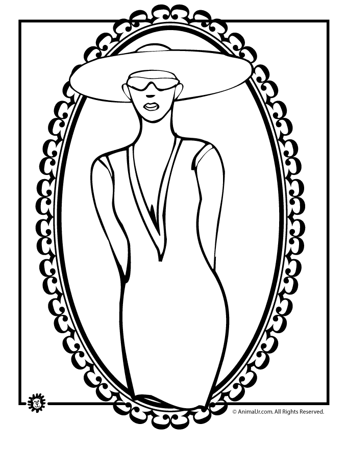 680x880 Kentucky Derby Fancy Hats Coloring Page Animal Jr.