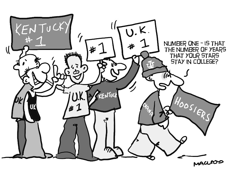 800x610 Macleod Cartoons One Is The Number For Kentucky Basketball
