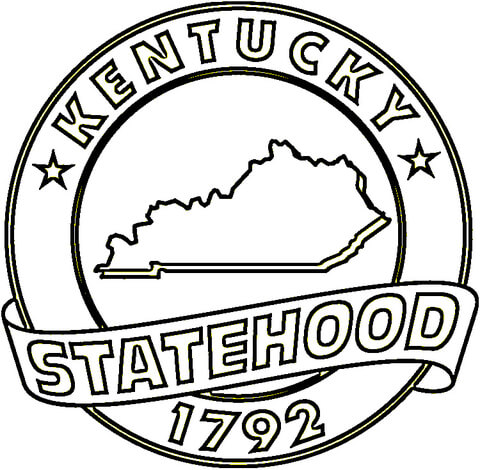 480x470 State Of Kentucky Coloring Page Free Printable Coloring Pages