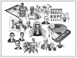 300x227 Kentucky Basketball Drawings Fine Art America