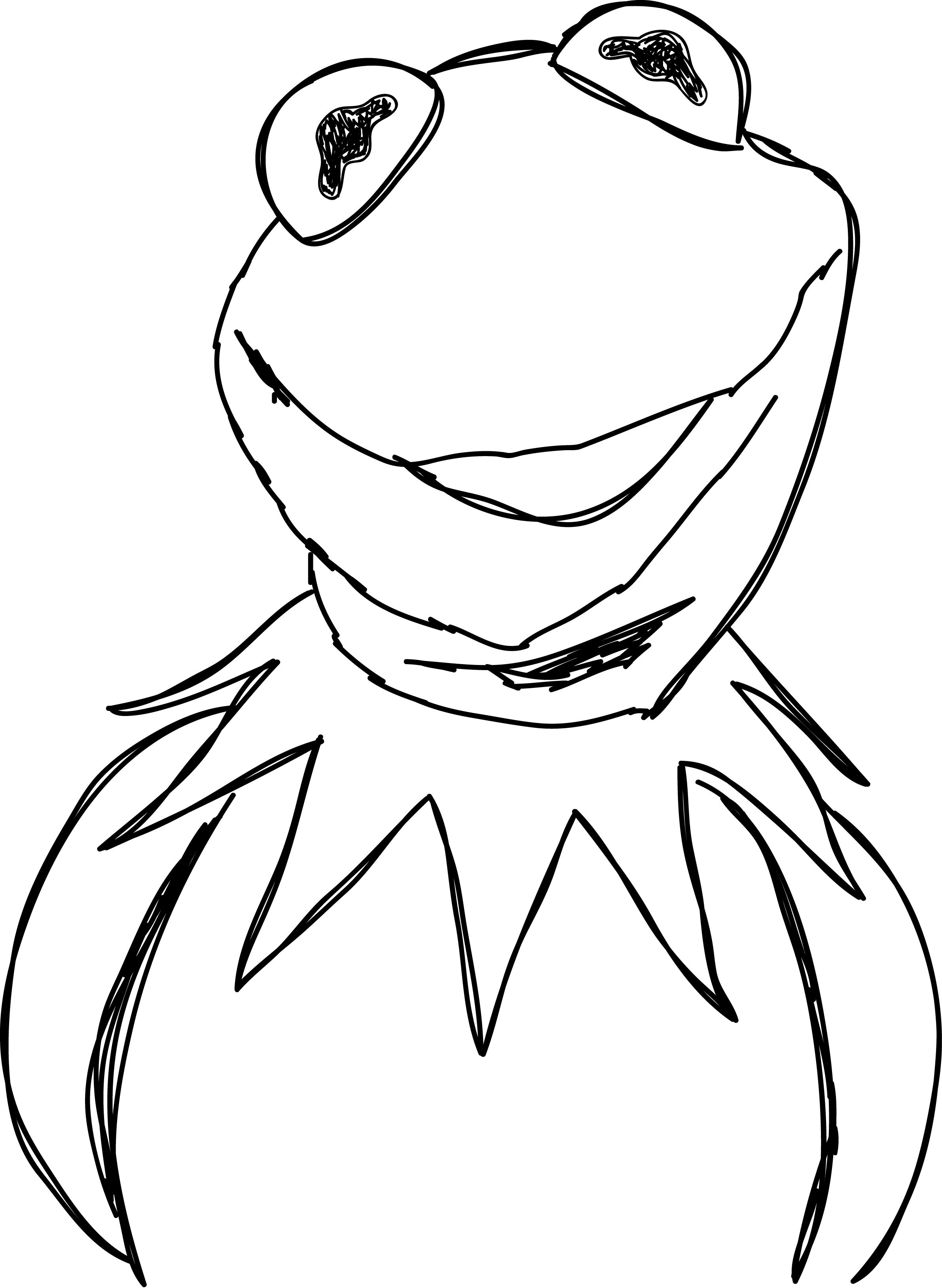 2381x3256 Kermit The Frog Drawing