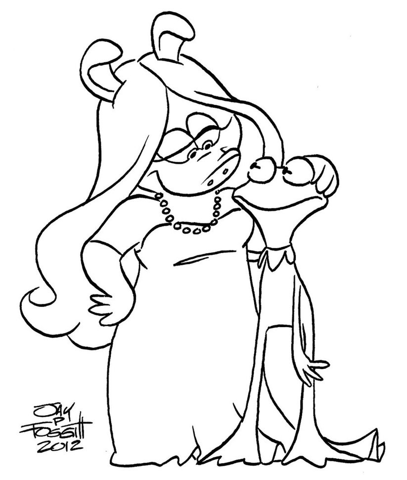 823x970 Kermit And Piggy Sketch By Jayfosgitt