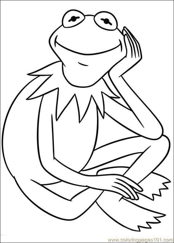 567x794 The Frog Coloring Pages