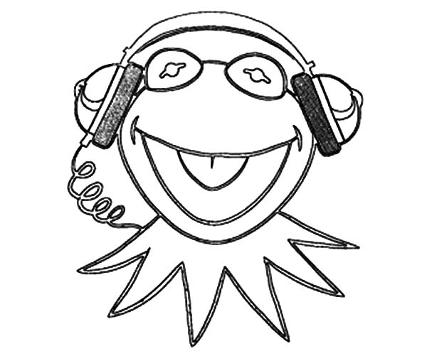 600x501 Kermit Coloring Page Free Download