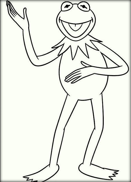 557x775 Kermit The Frog Coloring Pages