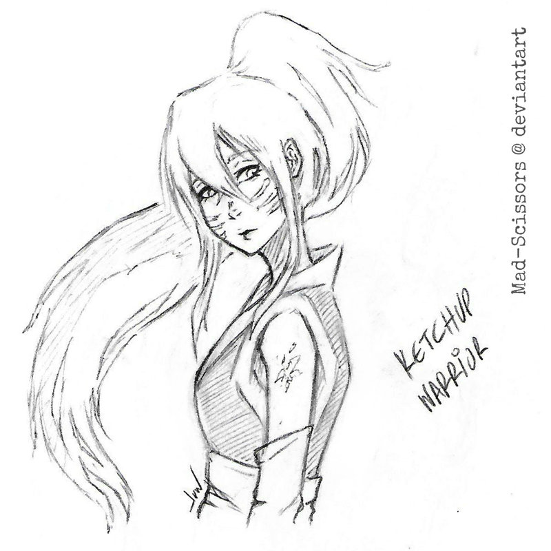 800x800 Ketchup Warrior By Mad Scissors