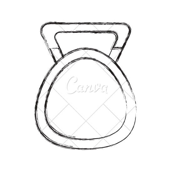 550x550 Kettlebell Sketch