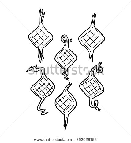 428x470 Stock Vector Ketupat Indonesian Traditional Food Usually For Aidil