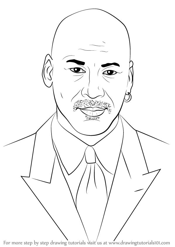 598x844 Learn How To Draw Michael Jordan (Basketball Players) Step By Step