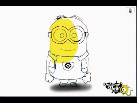 480x360 How To Draw Kevin The Minion From Despicable Me