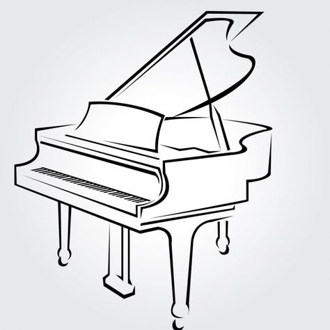 474x474 How To Draw A Grand Piano Step By Step Drawing Tutorials