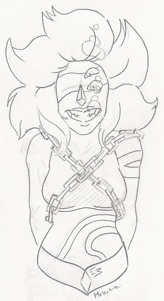 629x1152 Malachite (Sketch) [Keychain] By Empty Brooke