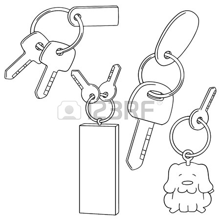 450x450 Vector Set Of Key Chain Royalty Free Cliparts, Vectors, And Stock